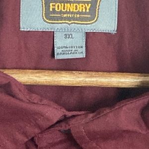 The Foundry Supply Company button down shirt